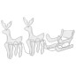 Weihnachtsbeleuchtung 2 Rentiere und Schlitten Mesh 648 LEDs Weihnachtsbeleuchtung 2 Rentiere und Schlitten Mesh 648 LEDs