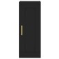 Highboard Schwarz 34,5x34x180 cm Holzwerkstoff Highboard Schwarz 34,5x34x180 cm Holzwerkstoff