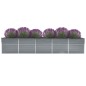 Garten-Hochbeet Verzinkter Stahl 400×80×77 cm Grau Garten-Hochbeet Verzinkter Stahl 400×80×77 cm Grau