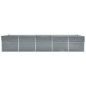 Garten-Hochbeet Verzinkter Stahl 400×80×77 cm Grau Garten-Hochbeet Verzinkter Stahl 400×80×77 cm Grau