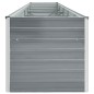 Garten-Hochbeet Verzinkter Stahl 400×80×77 cm Grau Garten-Hochbeet Verzinkter Stahl 400×80×77 cm Grau