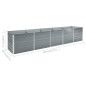 Garten-Hochbeet Verzinkter Stahl 400×80×77 cm Grau Garten-Hochbeet Verzinkter Stahl 400×80×77 cm Grau