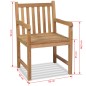 Gartenstühle 2 Stk. Massivholz Teak Gartenstühle 2 Stk. Massivholz Teak