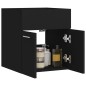 vidaXL Waschbeckenunterschrank Schwarz 41x38,5x46 cm Holzwerkstoff vidaXL Waschbeckenunterschrank Schwarz 41x38,5x46 cm Holzwerkstoff