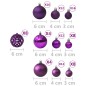 vidaXL 100-tlg. Weihnachtskugel-Set Lila vidaXL 100-tlg. Weihnachtskugel-Set Lila