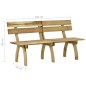 vidaXL Gartenbank 160 cm Kiefernholz Imprägniert vidaXL Gartenbank 160 cm Kiefernholz Imprägniert