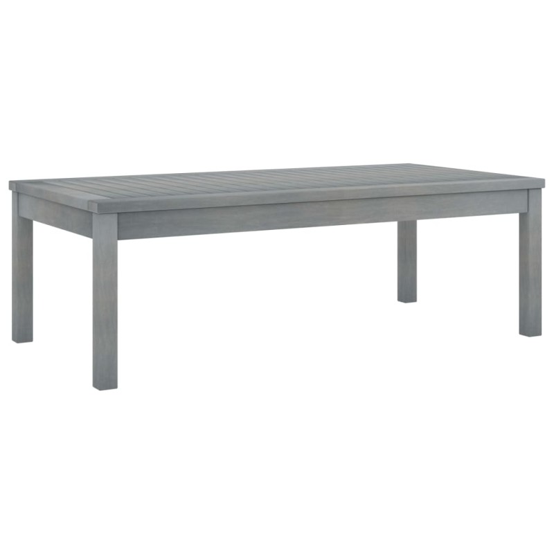 vidaXL Couchtisch 100x50x33 cm Grau Massivholz Akazie vidaXL Couchtisch 100x50x33 cm Grau Massivholz Akazie