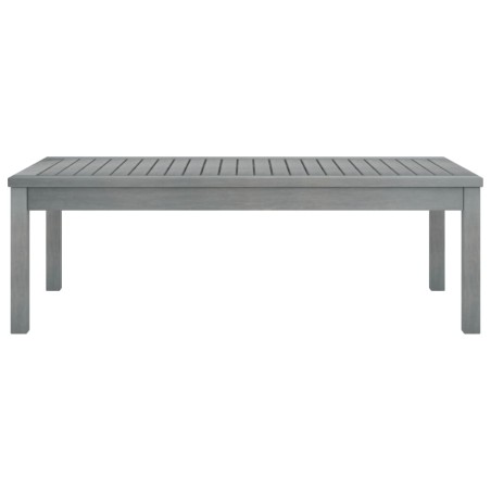 vidaXL Couchtisch 100x50x33 cm Grau Massivholz Akazie