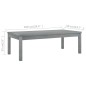 vidaXL Couchtisch 100x50x33 cm Grau Massivholz Akazie vidaXL Couchtisch 100x50x33 cm Grau Massivholz Akazie