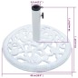 Sonnenschirmständer Weiß 12 kg 48 cm Gusseisen Sonnenschirmständer Weiß 12 kg 48 cm Gusseisen