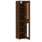 Highboard Braun Eichen-Optik 34,5x34x180 cm Holzwerkstoff Highboard Braun Eichen-Optik 34,5x34x180 cm Holzwerkstoff