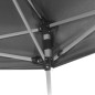 vidaXL Hexagonal Pop-Up Zelt mit 6 Seitenwänden Grau 3,6x3,1 m