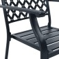 Gartenstühle 4 Stk. Mesh-Design Stahl Schwarz Gartenstühle 4 Stk. Mesh-Design Stahl Schwarz