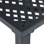 Gartenstühle 4 Stk. Mesh-Design Stahl Schwarz Gartenstühle 4 Stk. Mesh-Design Stahl Schwarz