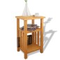Beistelltisch mit Zeitungsablage 27x35x55 cm Massivholz Eiche Beistelltisch mit Zeitungsablage 27x35x55 cm Massivholz Eiche