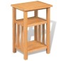 Beistelltisch mit Zeitungsablage 27x35x55 cm Massivholz Eiche Beistelltisch mit Zeitungsablage 27x35x55 cm Massivholz Eiche
