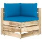 vidaXL 8-tlg. Garten-Lounge-Set mit Kissen Grün Imprägniertes Holz vidaXL 8-tlg. Garten-Lounge-Set mit Kissen Grün Imprägniertes Holz