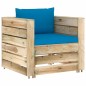 vidaXL 8-tlg. Garten-Lounge-Set mit Kissen Grün Imprägniertes Holz vidaXL 8-tlg. Garten-Lounge-Set mit Kissen Grün Imprägniertes Holz