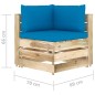 vidaXL 8-tlg. Garten-Lounge-Set mit Kissen Grün Imprägniertes Holz vidaXL 8-tlg. Garten-Lounge-Set mit Kissen Grün Imprägniertes Holz