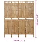 4-tlg. Raumteiler Bambus 160x180 cm 4-tlg. Raumteiler Bambus 160x180 cm