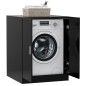 Waschmaschinenschrank Schwarz 71x71,5x91,5 cm Waschmaschinenschrank Schwarz 71x71,5x91,5 cm