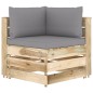 12-tlg. Garten-Lounge-Set mit Kissen Grün Imprägniertes Holz 12-tlg. Garten-Lounge-Set mit Kissen Grün Imprägniertes Holz