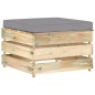 12-tlg. Garten-Lounge-Set mit Kissen Grün Imprägniertes Holz 12-tlg. Garten-Lounge-Set mit Kissen Grün Imprägniertes Holz