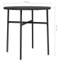 Beistelltisch Schwarz 45 cm Poly Rattan Beistelltisch Schwarz 45 cm Poly Rattan