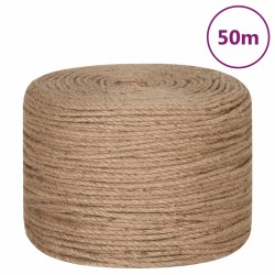 vidaXL Juteseil 50 m Länge 8 mm Stärke