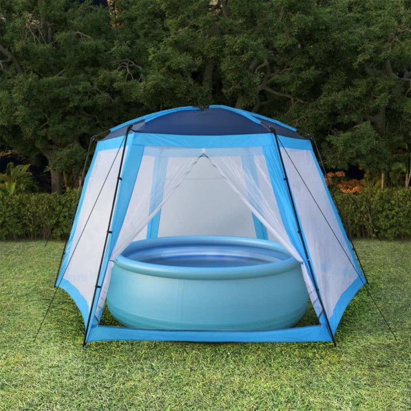 Pool-Zelt 590x520x250 cm Blau Pool-Zelt 590x520x250 cm Blau