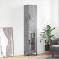 Highboard Betongrau 34,5x34x180 cm Holzwerkstoff Highboard Betongrau 34,5x34x180 cm Holzwerkstoff