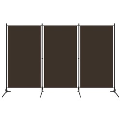 3-tlg. Raumteiler Braun 260x180 cm