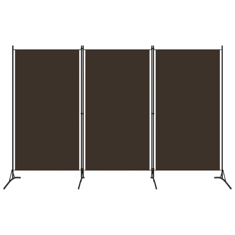 3-tlg. Raumteiler Braun 260x180 cm 3-tlg. Raumteiler Braun 260x180 cm