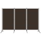 3-tlg. Raumteiler Braun 260x180 cm 3-tlg. Raumteiler Braun 260x180 cm