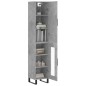 Highboard Betongrau 34,5x34x180 cm Holzwerkstoff Highboard Betongrau 34,5x34x180 cm Holzwerkstoff
