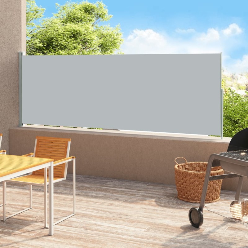 Seitenmarkise Ausziehbar 180x500 cm Grau Seitenmarkise Ausziehbar 180x500 cm Grau