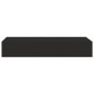 Wand-Schubladenregal Schwarz 60x23,5x10 cm MDF Wand-Schubladenregal Schwarz 60x23,5x10 cm MDF