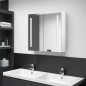 LED-Spiegelschrank fürs Bad Glänzend Weiß 62x14x60 cm LED-Spiegelschrank fürs Bad Glänzend Weiß 62x14x60 cm