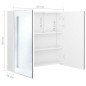 LED-Spiegelschrank fürs Bad Glänzend Weiß 62x14x60 cm LED-Spiegelschrank fürs Bad Glänzend Weiß 62x14x60 cm