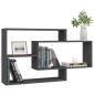 vidaXL Wandregale Grau 104x20x58,5 cm Holzwerkstoff vidaXL Wandregale Grau 104x20x58,5 cm Holzwerkstoff