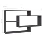 vidaXL Wandregale Grau 104x20x58,5 cm Holzwerkstoff vidaXL Wandregale Grau 104x20x58,5 cm Holzwerkstoff