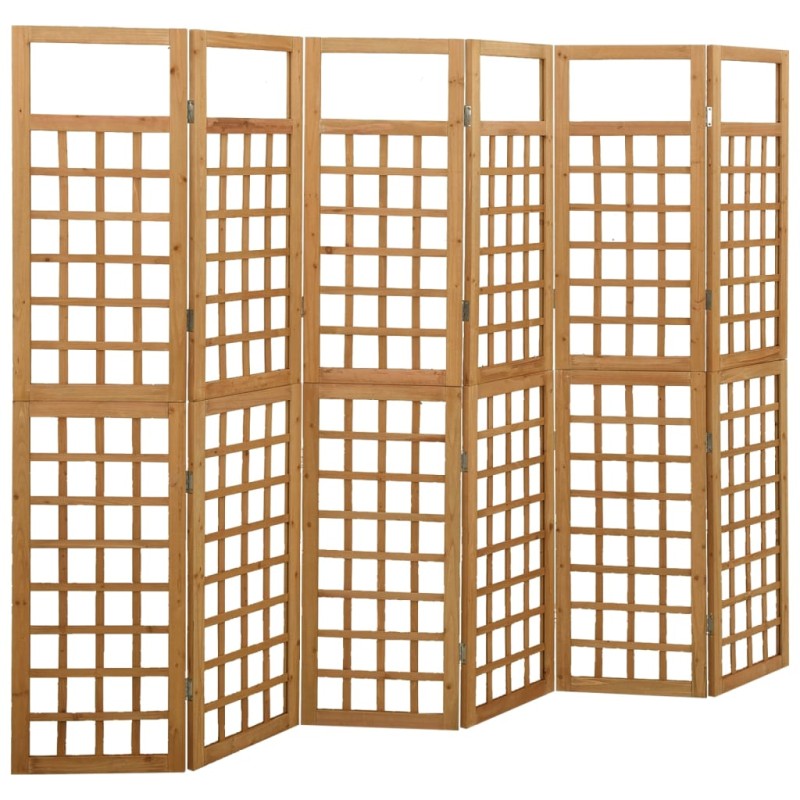 6-tlg. Paravent/Spalier Massivholz Tanne 242,5x180 cm 6-tlg. Paravent/Spalier Massivholz Tanne 242,5x180 cm