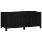 vidaXL Gartentruhe Schwarz 147x68x64 cm Massivholz Kiefer vidaXL Gartentruhe Schwarz 147x68x64 cm Massivholz Kiefer