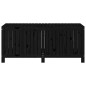 vidaXL Gartentruhe Schwarz 147x68x64 cm Massivholz Kiefer vidaXL Gartentruhe Schwarz 147x68x64 cm Massivholz Kiefer