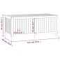 vidaXL Gartentruhe Schwarz 147x68x64 cm Massivholz Kiefer vidaXL Gartentruhe Schwarz 147x68x64 cm Massivholz Kiefer