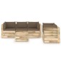 6-tlg. Garten-Lounge-Set mit Kissen Grün Imprägniertes Holz 6-tlg. Garten-Lounge-Set mit Kissen Grün Imprägniertes Holz