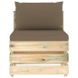 6-tlg. Garten-Lounge-Set mit Kissen Grün Imprägniertes Holz 6-tlg. Garten-Lounge-Set mit Kissen Grün Imprägniertes Holz
