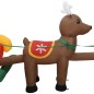 Aufblasbarer Weihnachtsmann mit Rentieren LED 490 cm Aufblasbarer Weihnachtsmann mit Rentieren LED 490 cm