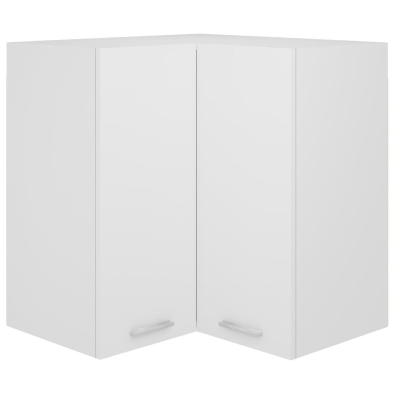 Eckhängeschrank Weiß 57x57x60 cm Holzwerkstoff Eckhängeschrank Weiß 57x57x60 cm Holzwerkstoff