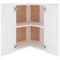 Eckhängeschrank Weiß 57x57x60 cm Holzwerkstoff Eckhängeschrank Weiß 57x57x60 cm Holzwerkstoff